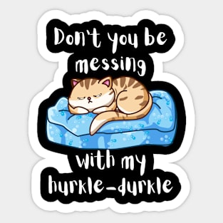 Hurkle-Durkling Kitty Sticker